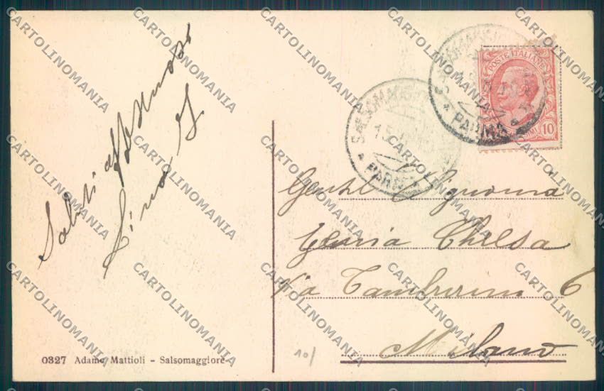 Parma Salsomaggiore Terme cartolina ZT3436 – retro