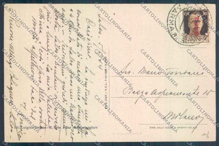 Parma Salsomaggiore Terme cartolina ZT3455 – retro