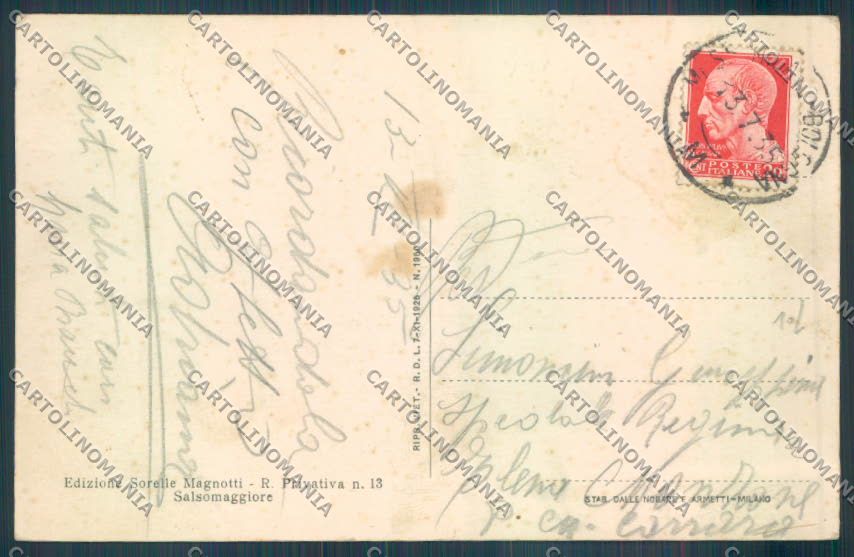 Parma Salsomaggiore Terme Poste cartolina ZT3485 – retro