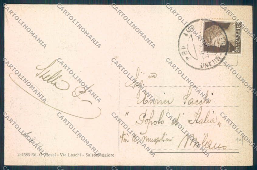 Parma Salsomaggiore Terme cartolina ZT3489 – retro