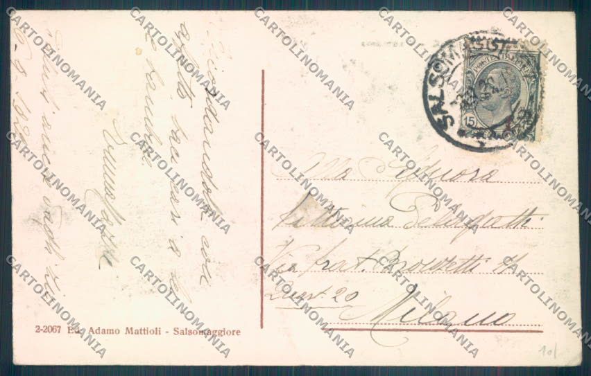 Parma Salsomaggiore Terme cartolina ZT3490 – retro
