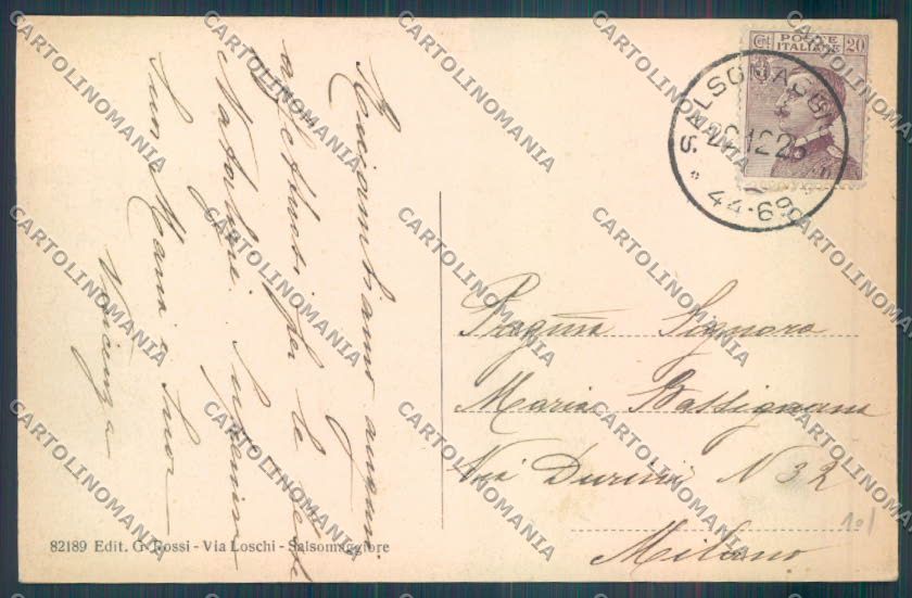 Parma Salsomaggiore Terme cartolina ZT3500 – retro