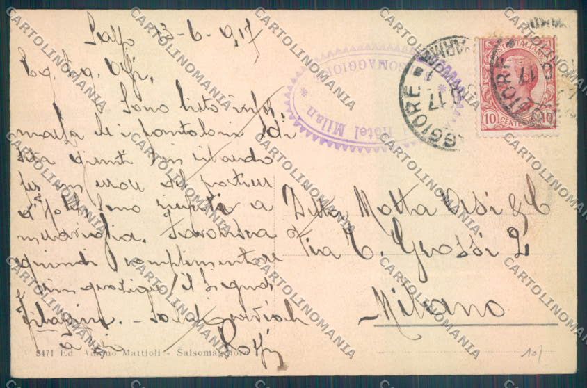 Parma Salsomaggiore Terme cartolina ZT3503 – retro
