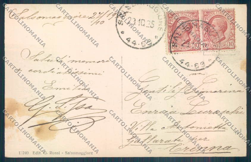 Parma Salsomaggiore Terme cartolina ZT3507 – retro