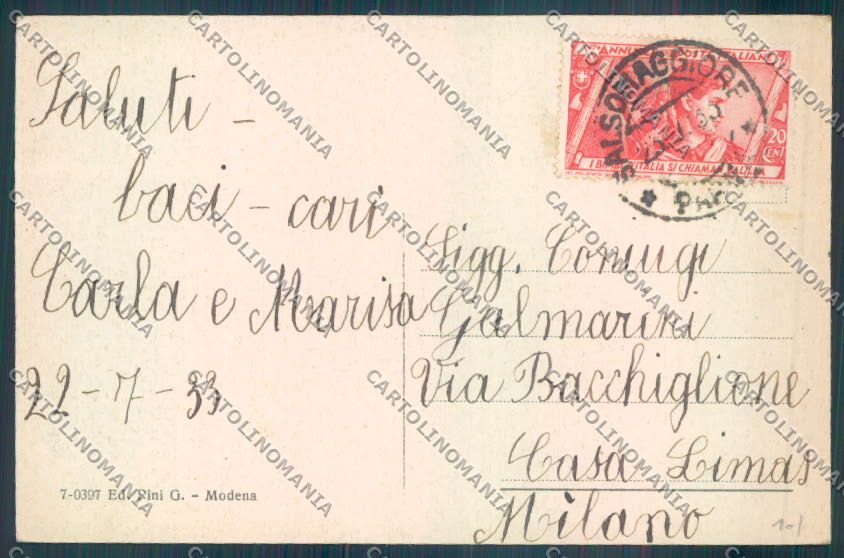 Parma Salsomaggiore Terme cartolina ZT3508 – retro