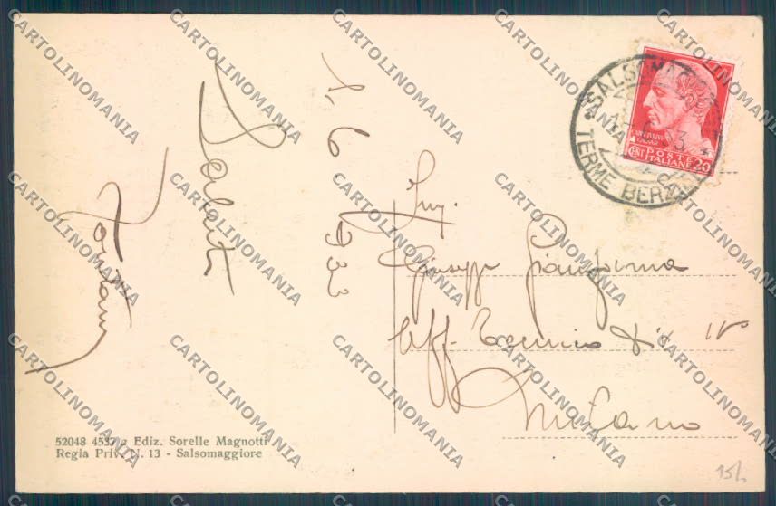 Parma Salsomaggiore Terme cartolina ZT3529 – retro
