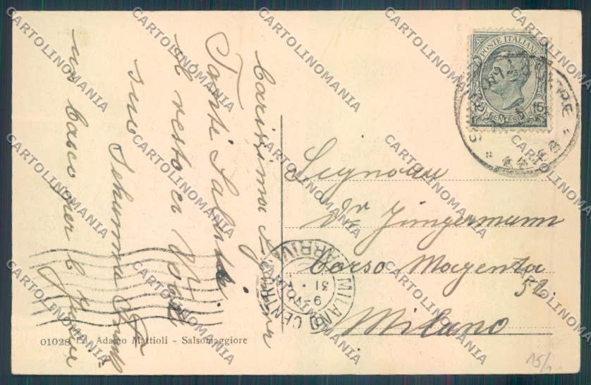 Parma Salsomaggiore Terme cartolina ZT3541 – retro