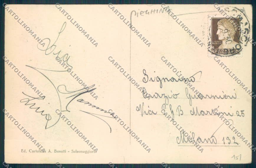 Parma Salsomaggiore Terme PIEGHINA cartolina ZT3566 – retro