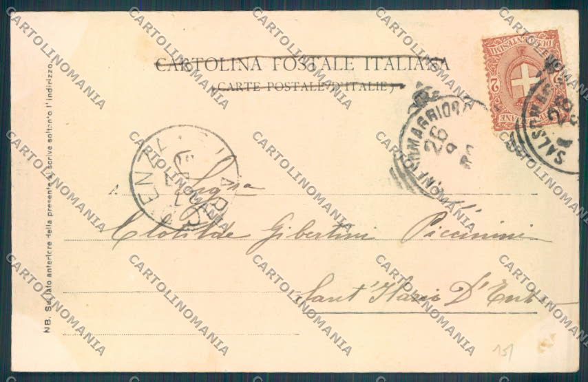 Parma Salsomaggiore Terme cartolina ZT3568 – retro