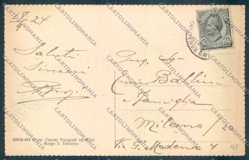 Parma Salsomaggiore Terme cartolina ZT3570 – retro