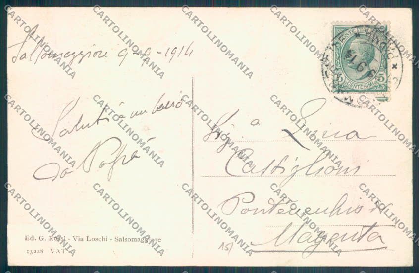 Parma Salsomaggiore Terme cartolina ZT3583 – retro