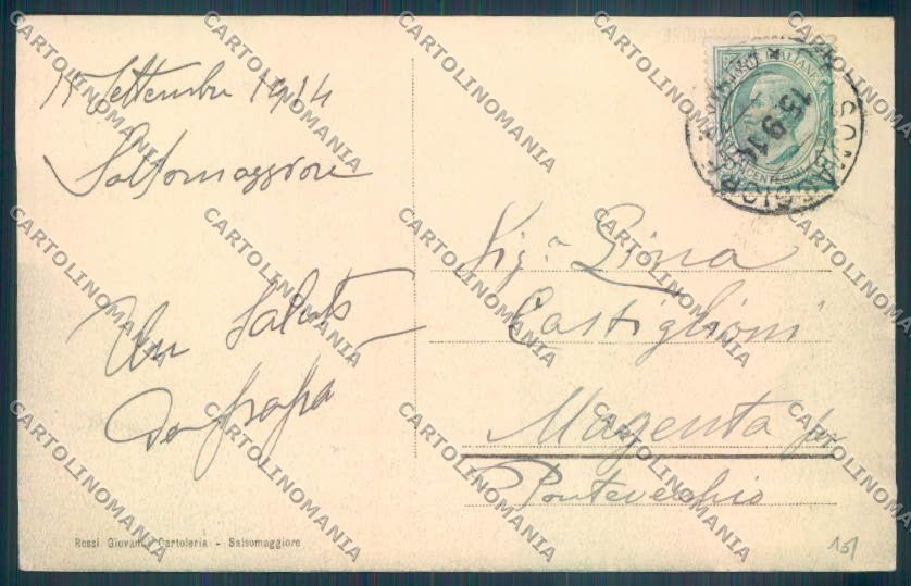 Parma Salsomaggiore Terme cartolina ZT3586 – retro