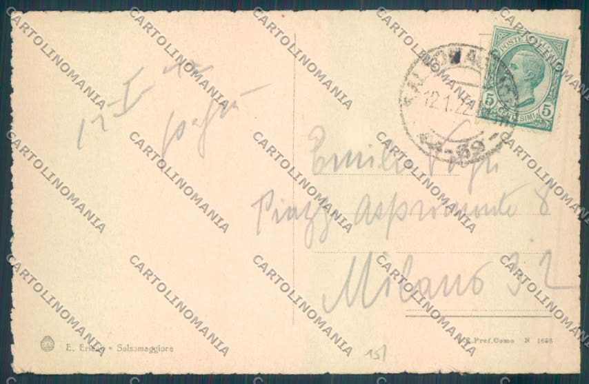 Parma Salsomaggiore Terme cartolina ZT3595 – retro