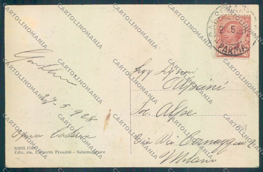 Parma Salsomaggiore Terme cartolina ZT3598 – retro