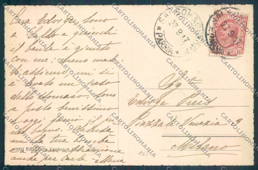 Parma Salsomaggiore Terme cartolina ZT3607 – retro