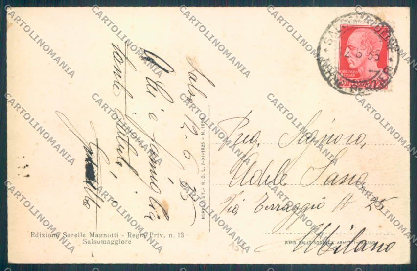 Parma Salsomaggiore Terme cartolina ZT3608 – retro