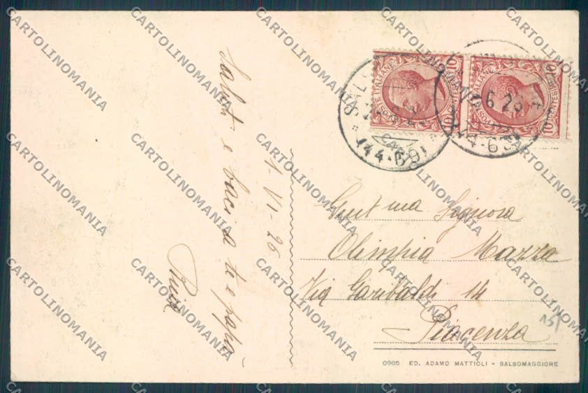 Parma Salsomaggiore Terme cartolina ZT3624 – retro