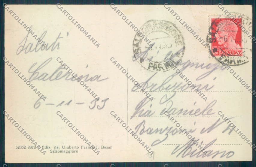 Parma Salsomaggiore Terme cartolina ZT3629 – retro