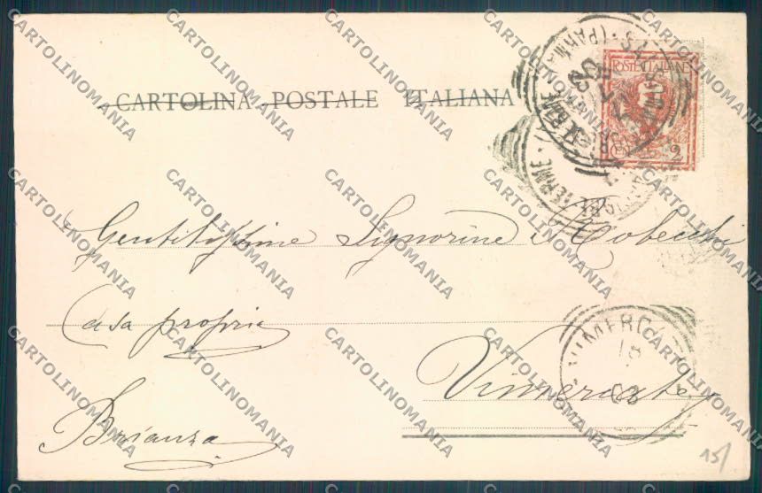 Parma Salsomaggiore Terme cartolina ZT3639 – retro