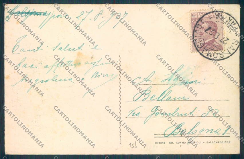 Parma Salsomaggiore Terme cartolina ZT3642 – retro