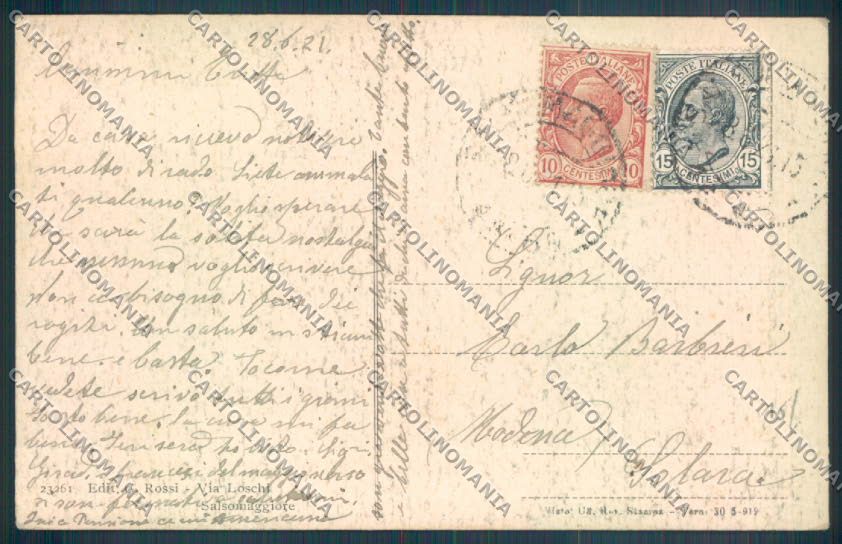 Parma Salsomaggiore Terme cartolina ZT3645 – retro