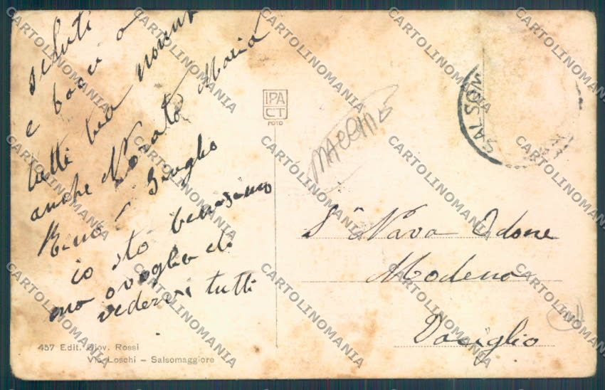 Parma Salsomaggiore Terme MACCHIE cartolina ZT3662 – retro