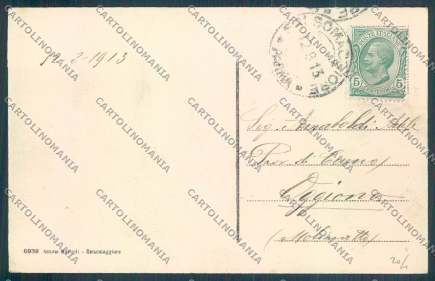 Parma Salsomaggiore Terme cartolina ZT3670 – retro
