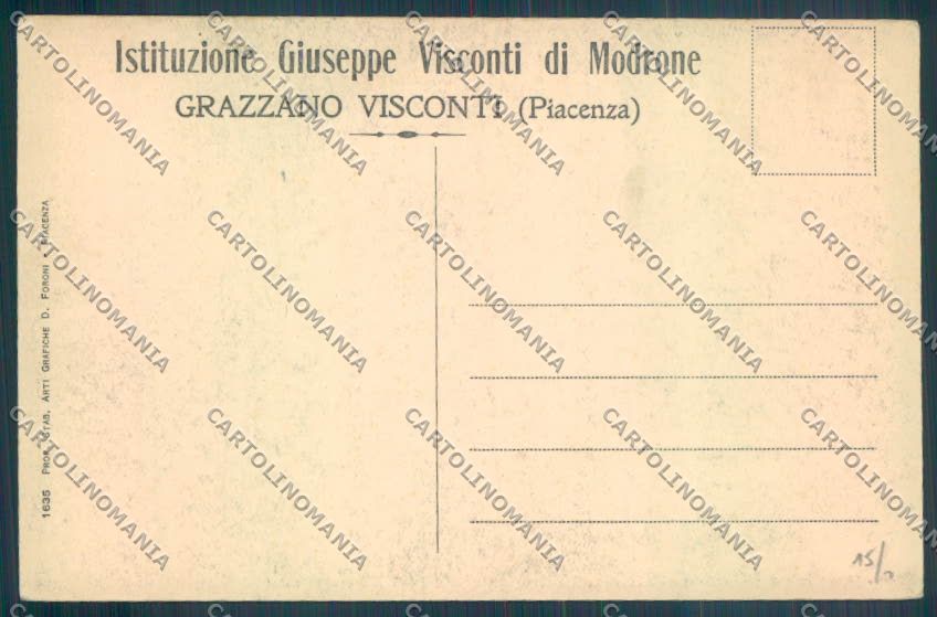 Piacenza Vigolzone Grazzano Visconti cartolina ZT3709 – retro