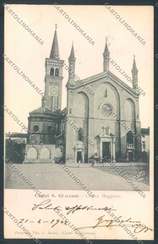 Piacenza Castel San Giovanni cartolina ZT3713 – fronte
