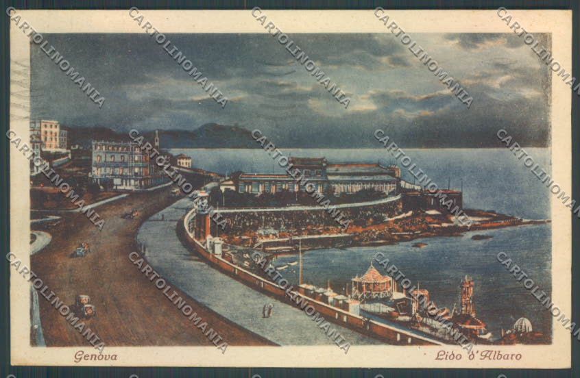 Genova Lido d'Albaro cartolina ZT3749 – fronte