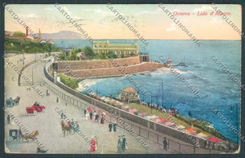 Genova Lido d'Albaro cartolina ZT3752 – fronte