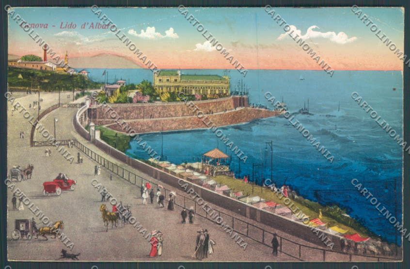 Genova Lido d'Albaro PIEGHINA cartolina ZT3754 – fronte