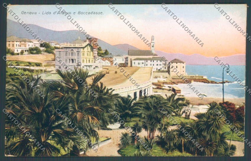 Genova Lido d'Albaro Boccadasse cartolina ZT3757 – fronte