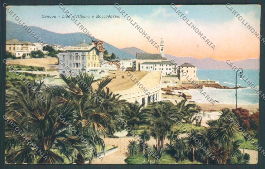 Genova Lido d'Albaro Boccadasse cartolina ZT3758 – fronte