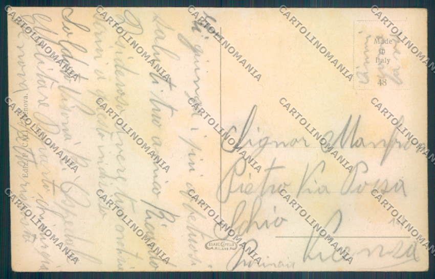 Genova Lido d'Albaro Boccadasse cartolina ZT3758 – retro