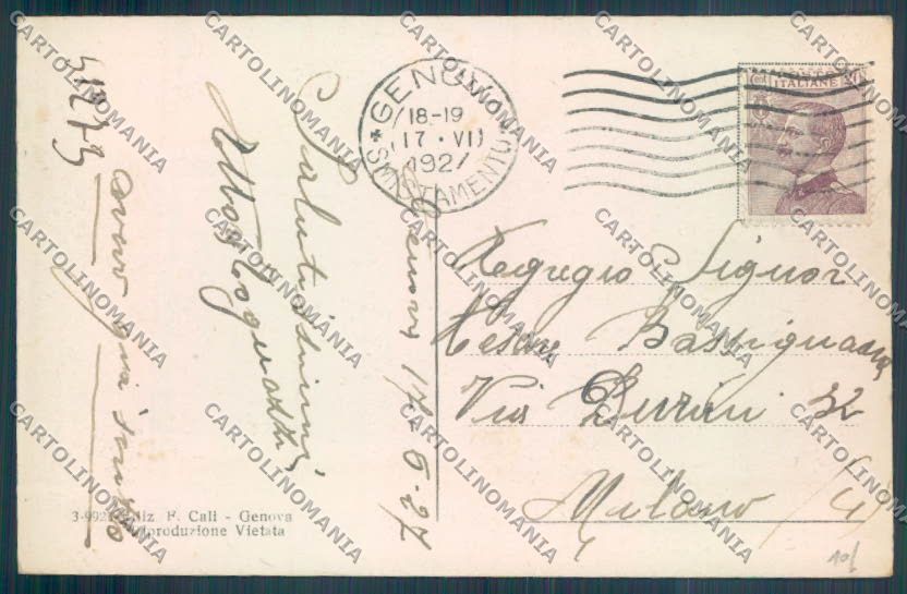 Genova Lido d'Albaro cartolina ZT3761 – retro