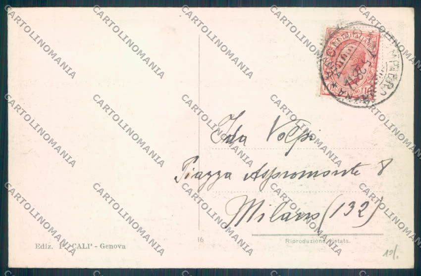 Genova Lido d'Albaro cartolina ZT3765 – retro