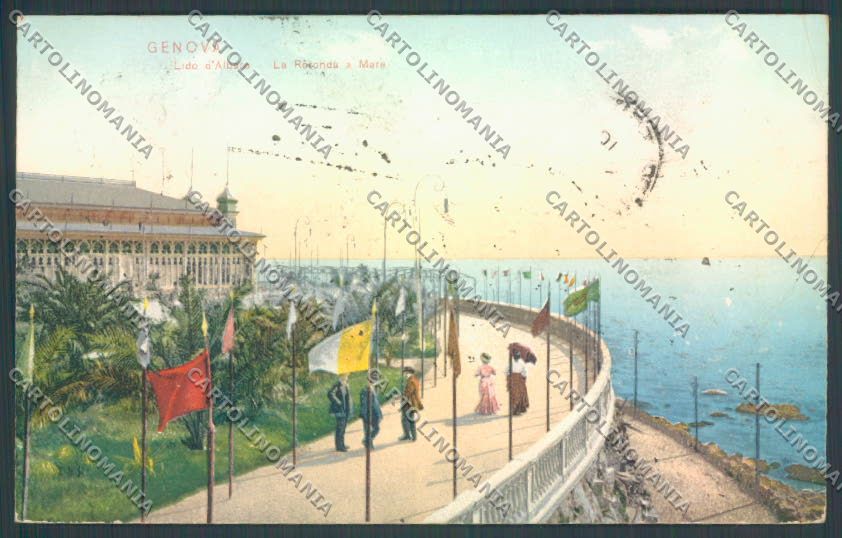 Genova Lido d'Albaro cartolina ZT3768 – fronte