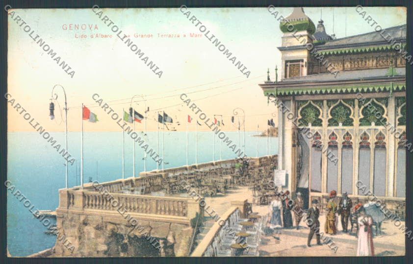 Genova Lido d'Albaro cartolina ZT3774 – fronte