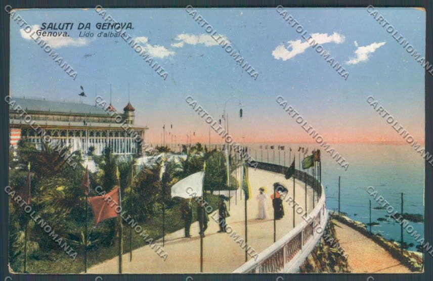 Genova Lido d'Albaro cartolina ZT3777 – fronte