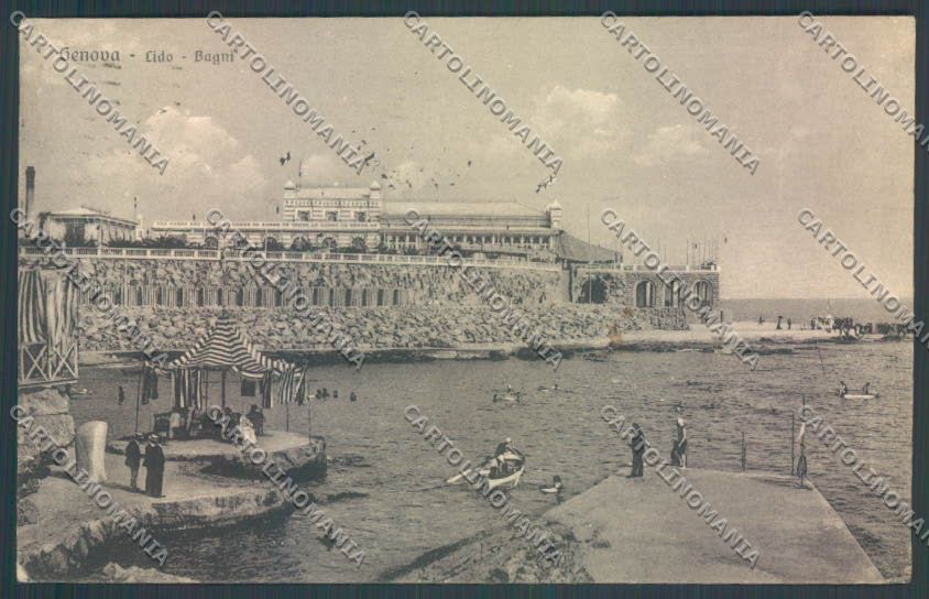 Genova Lido d'Albaro cartolina ZT3782 – fronte