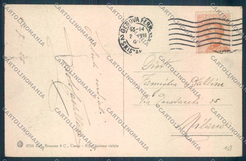 Genova Lido d'Albaro cartolina ZT3782 – retro