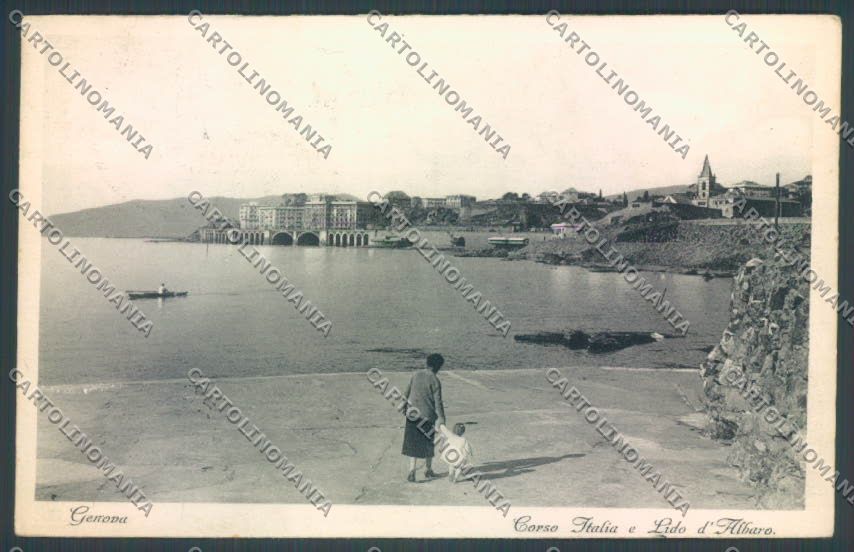 Genova Lido d'Albaro cartolina ZT3784 – fronte