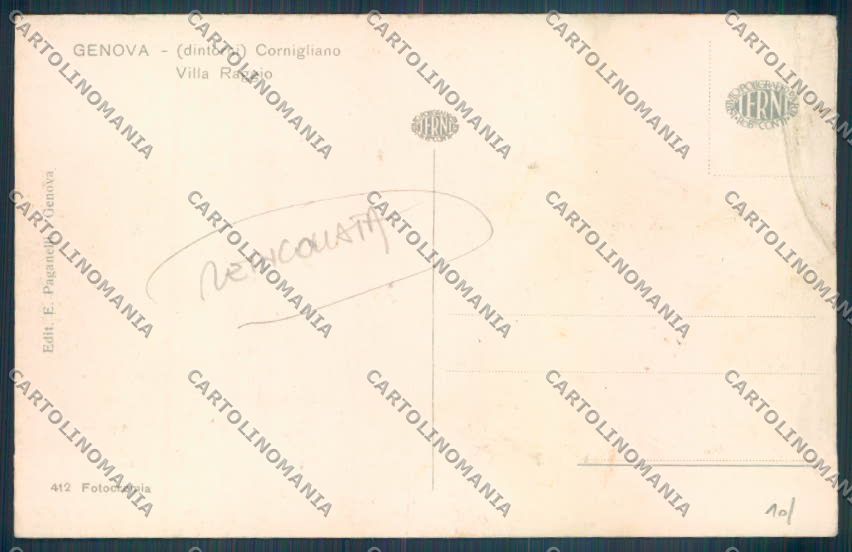 Genova Cornigliano REINCOLLATA cartolina ZT3793 – retro