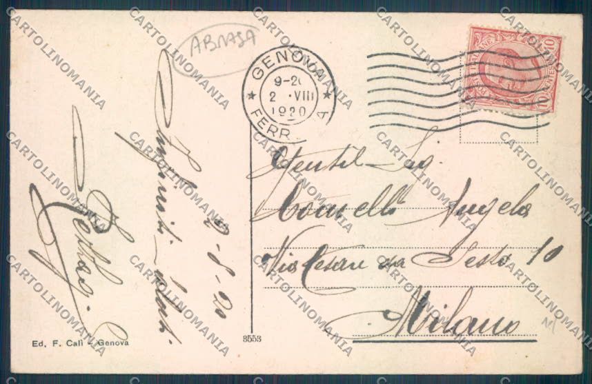 Genova Cornigliano ABRASA cartolina ZT3821 – retro