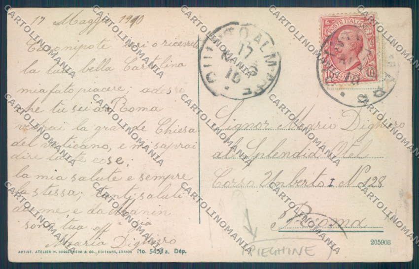 Genova Nervi PIEGHINE cartolina ZT3855 – retro