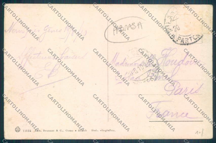 Genova Nervi ABRASA cartolina ZT3864 – retro