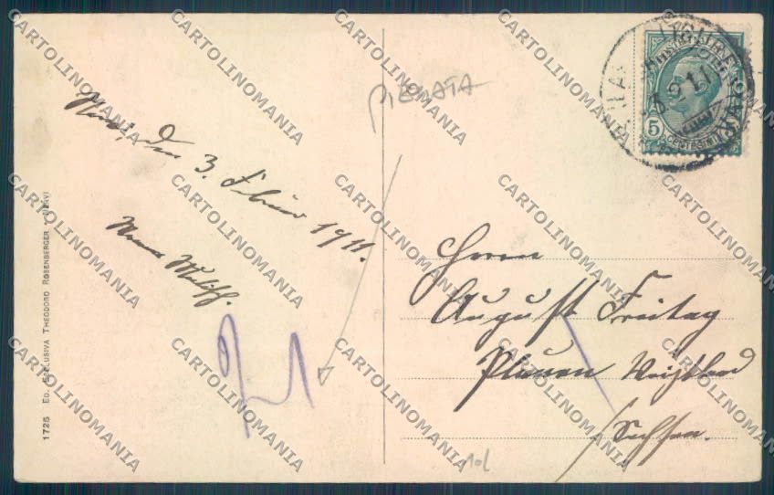 Genova Nervi PIEGATA cartolina ZT3878 – retro