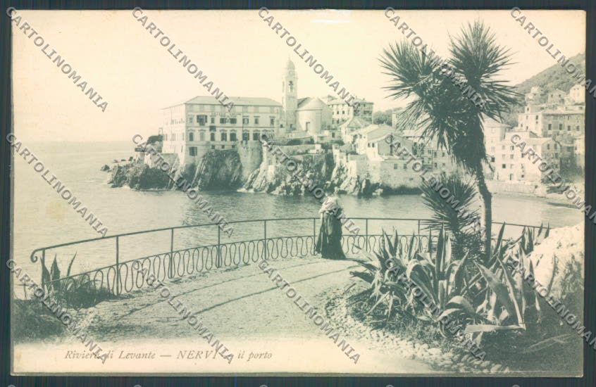 Genova Nervi PIEGA cartolina ZT3887 – fronte