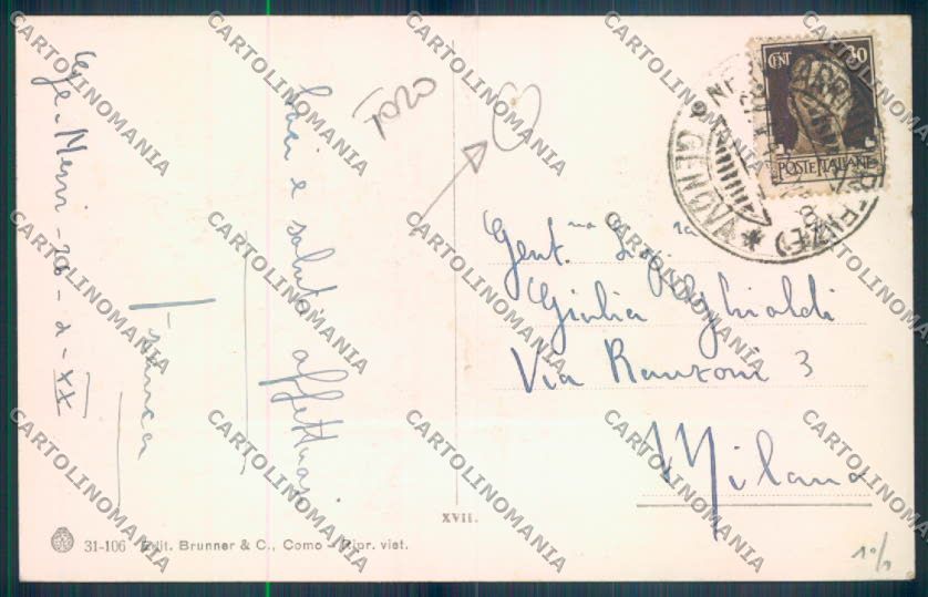 Genova Nervi FORO cartolina ZT3890 – retro